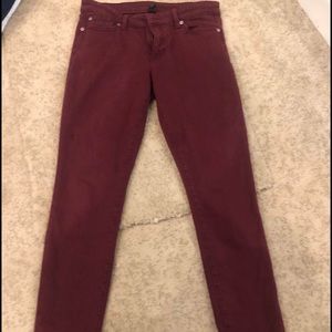 Burgundy Jean Jeggings